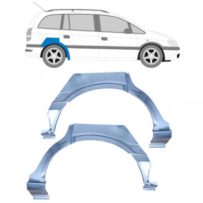 Galinė arka už Opel Zafira 1999-2005 / Kairė + Dešinė / Rinkinys 9403