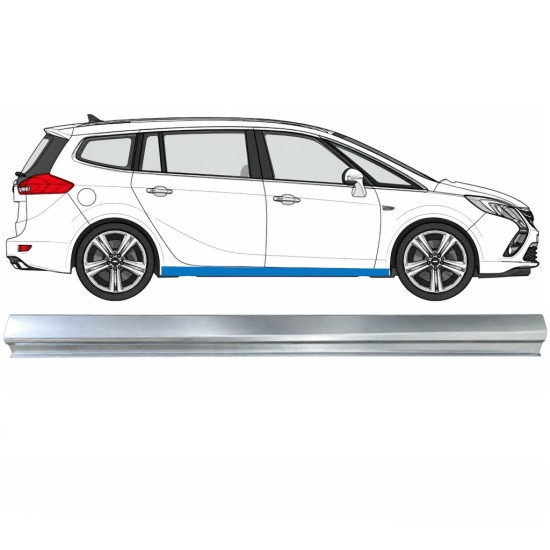 Slenkstis apatinė dalis už Opel Zafira C 2012-2019 / Dešinė 17039