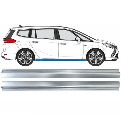 Slenkstis apatinė dalis už Opel Zafira C 2012-2019 / Kairė + Dešinė / Rinkinys 17041