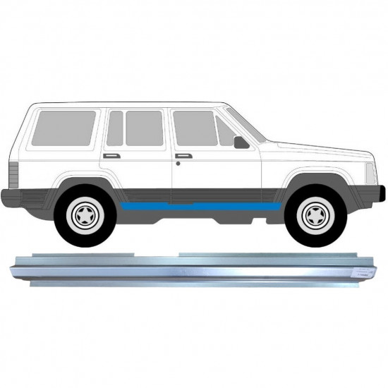 Slenkstis, apatinė už Jeep Cherokee XJ 1984-2001 / Dešinė 5251