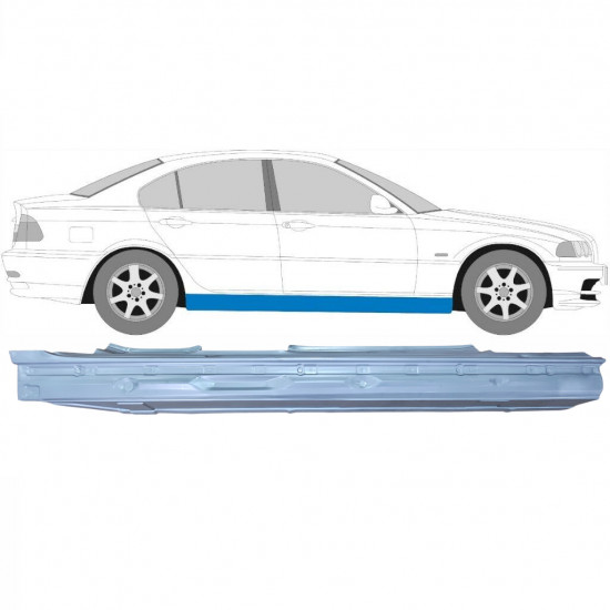 Visas slenkstis už BMW E46 3 1998-2005 / Dešinė 6196