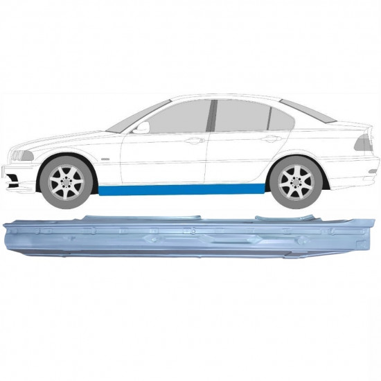 Visas slenkstis už BMW E46 3 1998-2005 / Kairė 6194