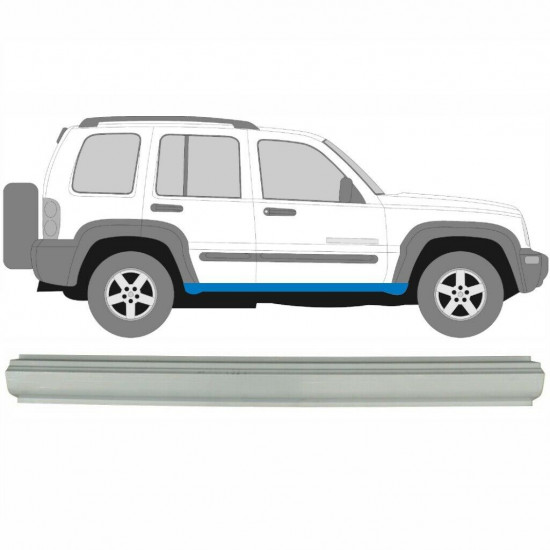 Slenkstis apatinė dalis už Jeep Liberty 2001-2008 / Kairė = Dešinė (simetriška) 5343