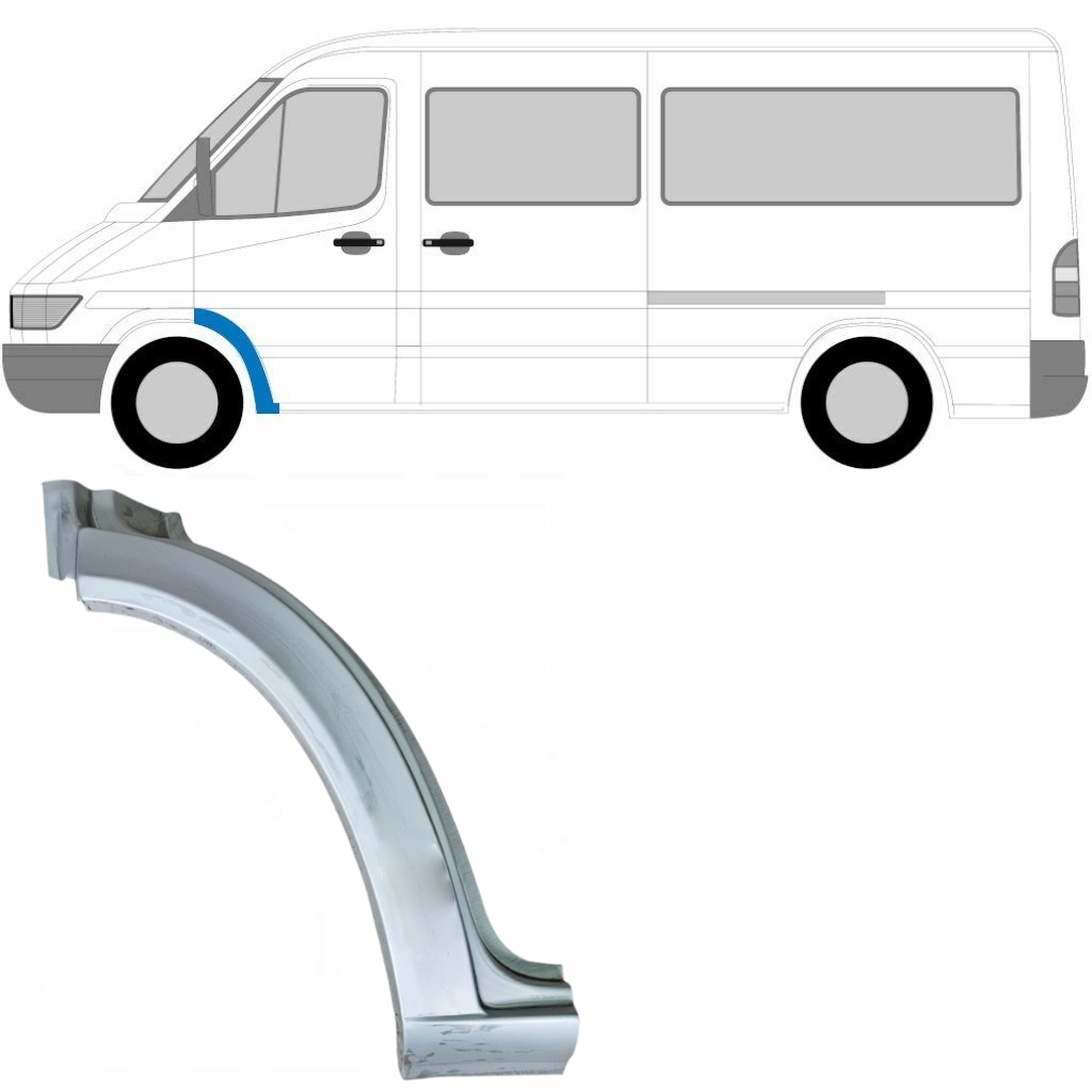 Sparno Apatinė Dalis Už Mercedes Sprinter 1995-2006 / Kairė 5304