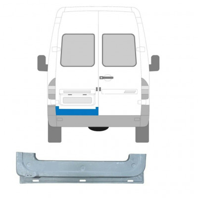 Galinių durų dalis už Mercedes Sprinter 1995-2006 / Kairė 5581