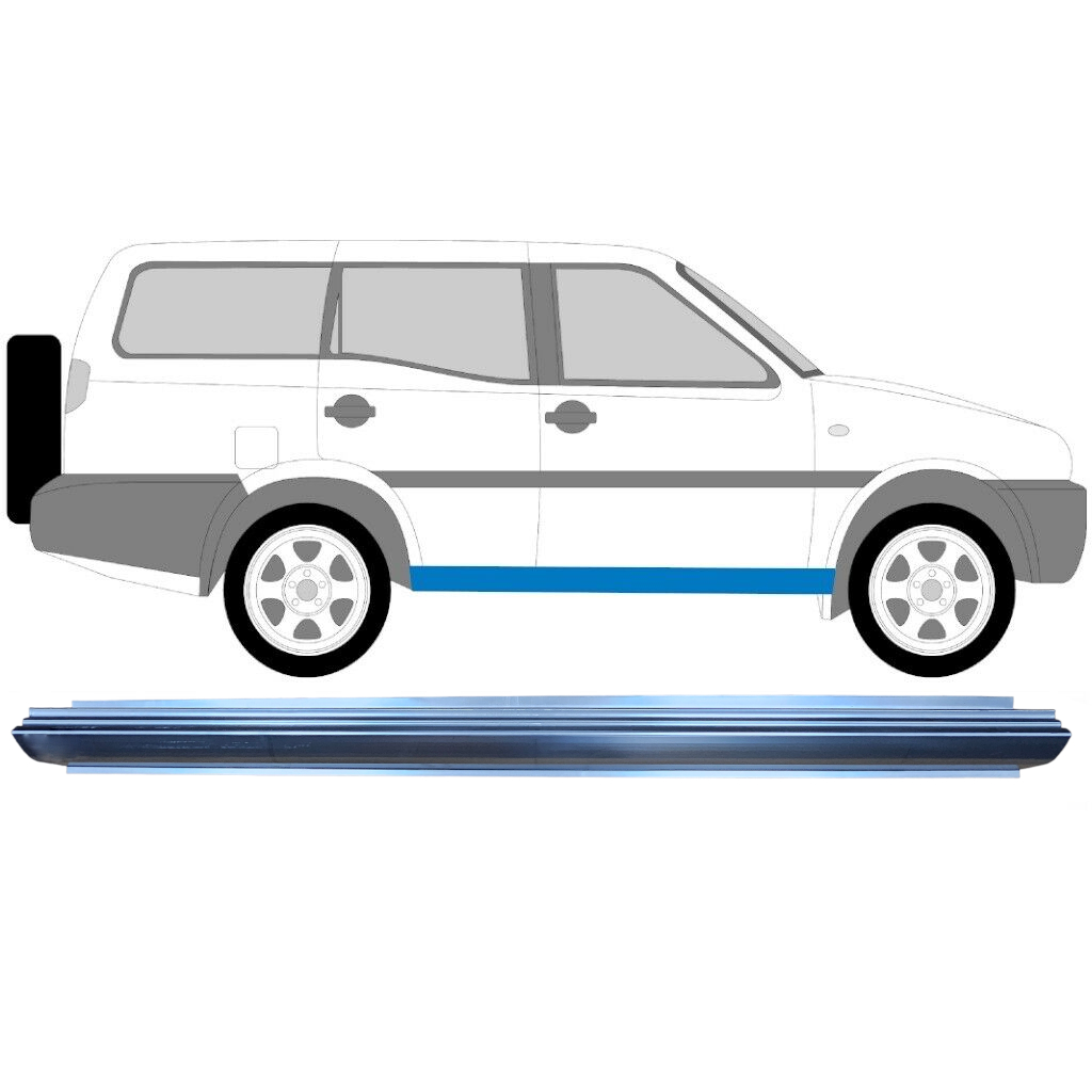 Slenkstis, Apatinė Už Nissan Terrano 1993-1999 / Kairė = Dešinė (Simetriška) 6348
