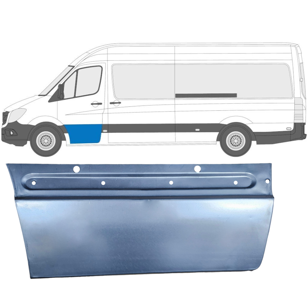 Priekinių Durų Skarda Už Mercedes Sprinter 2006 - / Kairė 5724