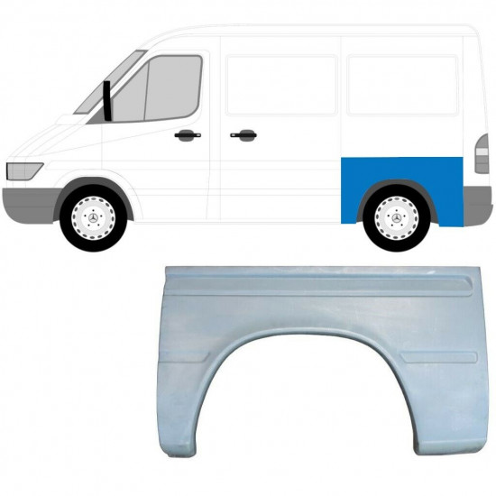 Galinė arka už Volkswagen LT 1996-2005 / Kairė / Rinkinys 13475